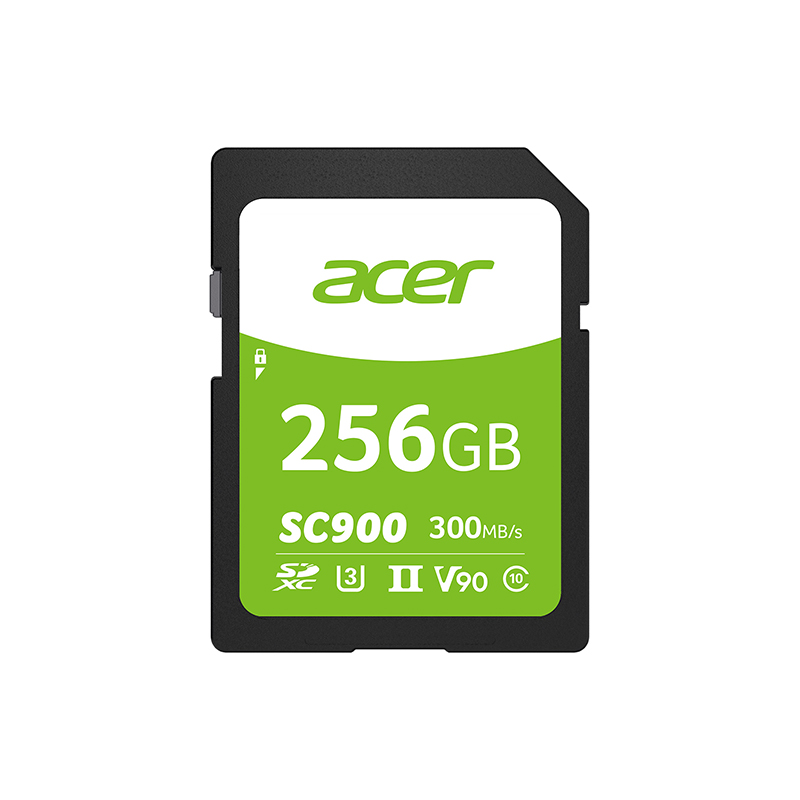 Acer SC900 memory card achieves V90 video speed rating